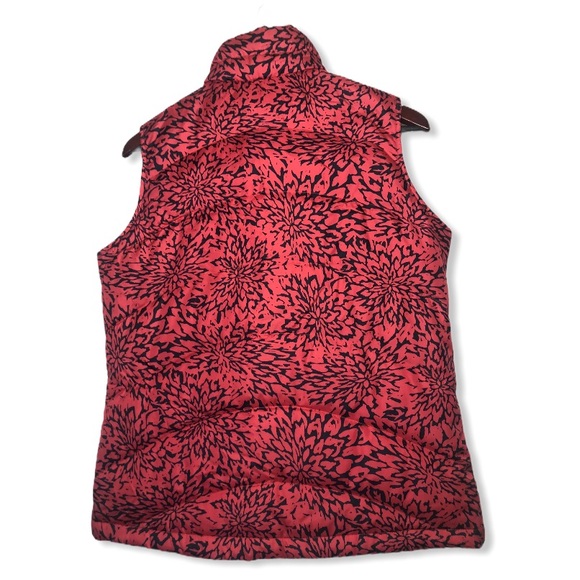 Lands’ End Floral Winter Down Puffer Floral Vest - Picture 2 of 7